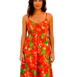 New Directions PL Women's Sleeveless Maxi BOHO Sun Dress Petite Size 10P 12P LP